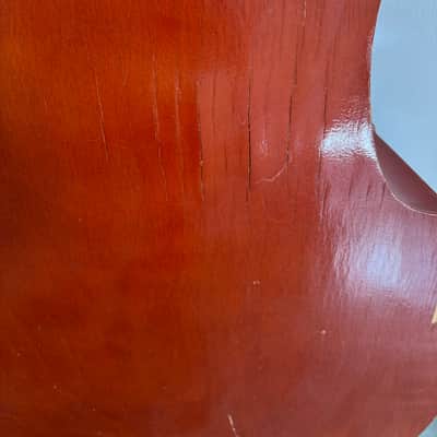 Upright acoustic bass 3/4" scale w/ pickup and French bow. image 13