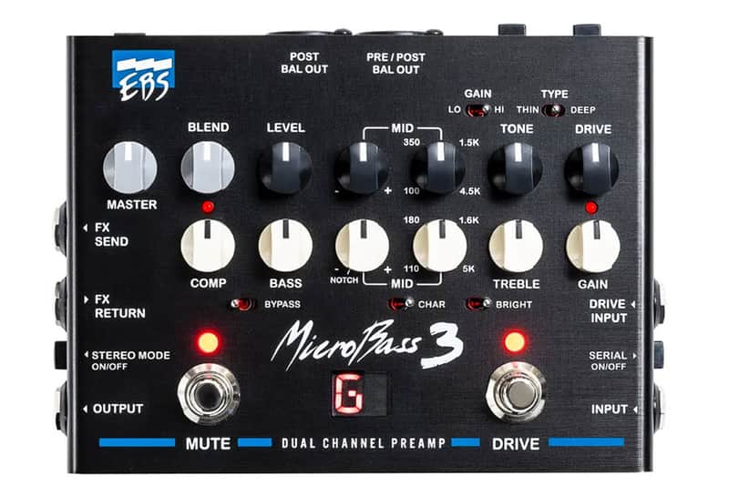 EBS MicroBass 3 Preamp Pedal image 1