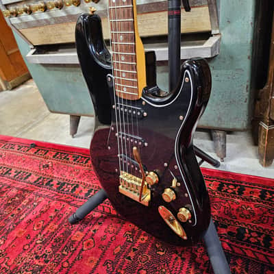 1980 Fender "The Strat" Black with matching headstock image 3