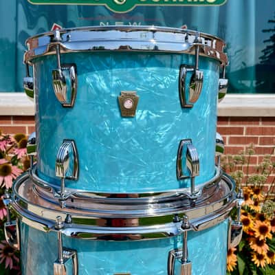 Ludwig Classic Maple Bop Kit Drum Set Glacier Blue 18/12/14 *Mint* image 13