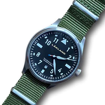 Lakland Aviator Style Watch 2020 Black Dial image 2