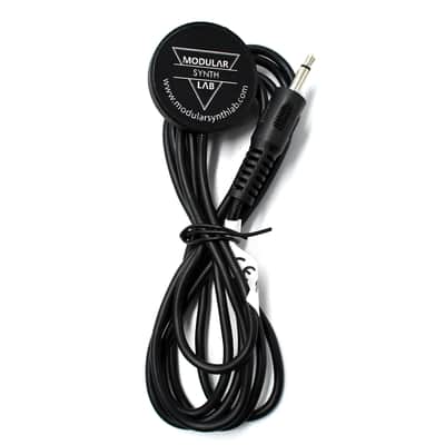 Contact Microphone,  Piezo Mic 3,5mm 1/8 inch,  Mono Jack Piezo Transducer, Guitar Cigar Box Pickup image 1
