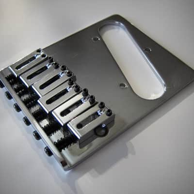 Fender Telecaster Bridge & Saddles Circa 1990-2025 Chrome image 1