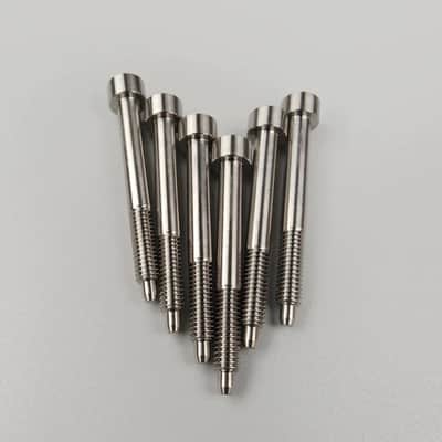 Japanese-made titanium double tremolo electric guitar bridge string clamp string lock small iron block tail hexagon long screw image 4