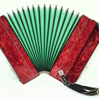 Tulskiy Russian Bayan Etude 205M Button Accordion 100 bass Acordeone de Botones, with Straps and Hard Case, 2437, Vintage Tula Factory Musical Instrument image 11