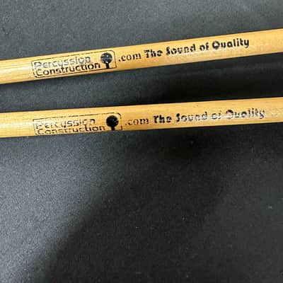 VINTAGE Percussion Construction Marimba Mallets, Brown-Medium Soft, 1 Pair-EXCELLENT image 2