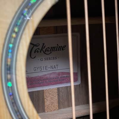 Takamine GY51E electro-acoustic guitar in natural finish image 19