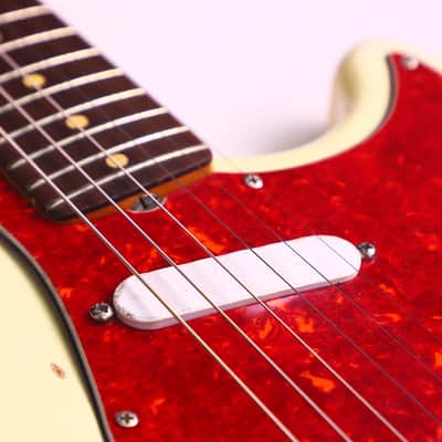 Fender Musicmaster with Rosewood Fretboard 1963 - Olympic White - Great Pre-CBS Electric Guitar - check video! image 14