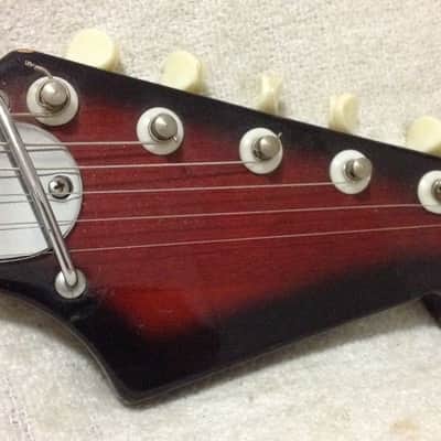 Teisco Sekova St. George Jaguar Style 1960's Redburst image 3