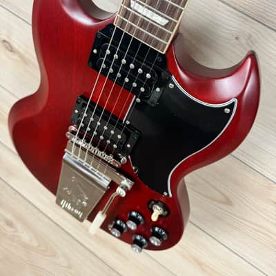 Gibson SG Standard '61 Faded with Maestro Vibrola - Vintage Cherry Satin image 6
