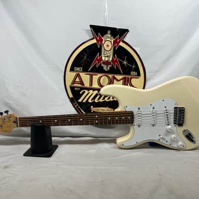 Fender Standard Stratocaster Strat Left Handed Lefty Electric Guitar - Arctic White image 1
