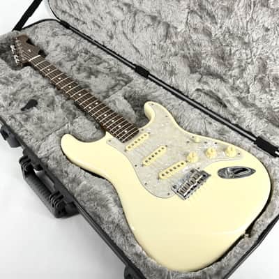 2023 Fender American Mod Shop Stratocaster Solid Rosewood Neck – Olympic White image 1
