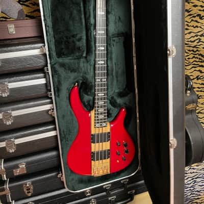SIGNED by Rudy Sarzo Peavey Rudy Sarzo Bass 1980s Red With Case image 1