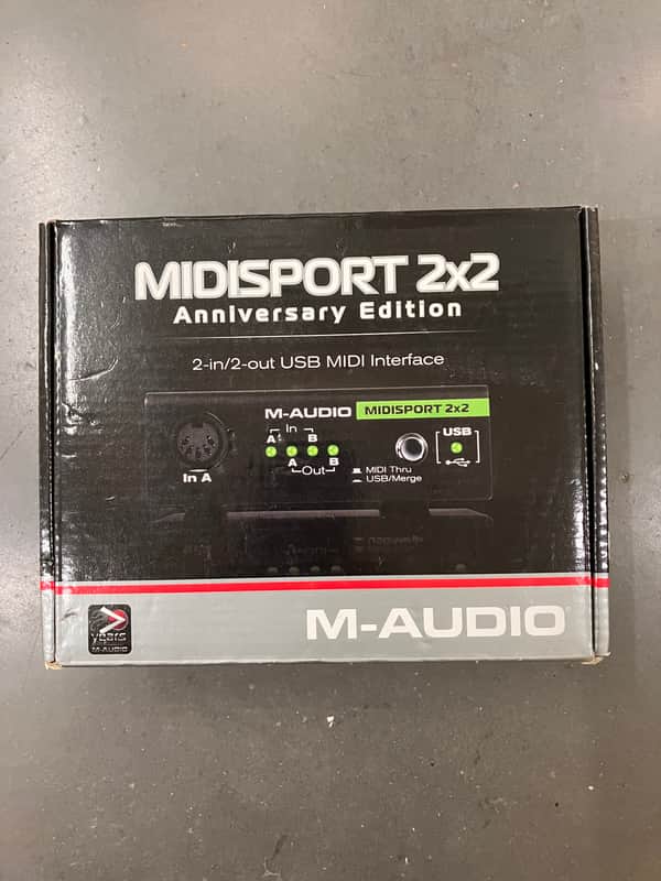 M-Audio MidiSport 2x2 Anniversary Edition USB MIDI Interface 2010s - Black Bild 1