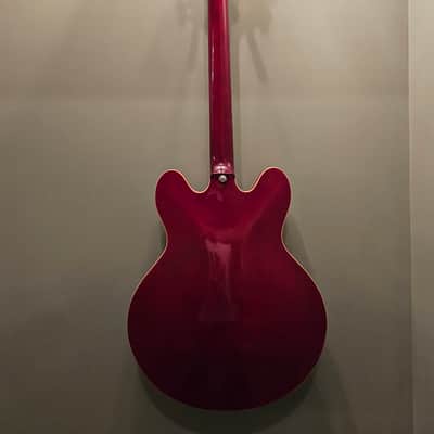 2005 Epiphone Dot - Cherry Red - Grover Tuners image 2