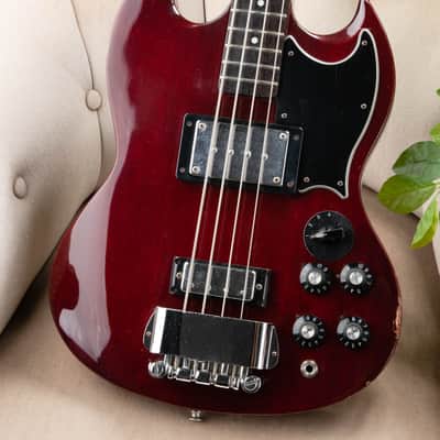 Greco EB-720 1975 - Wine Red - Long Scale image 3
