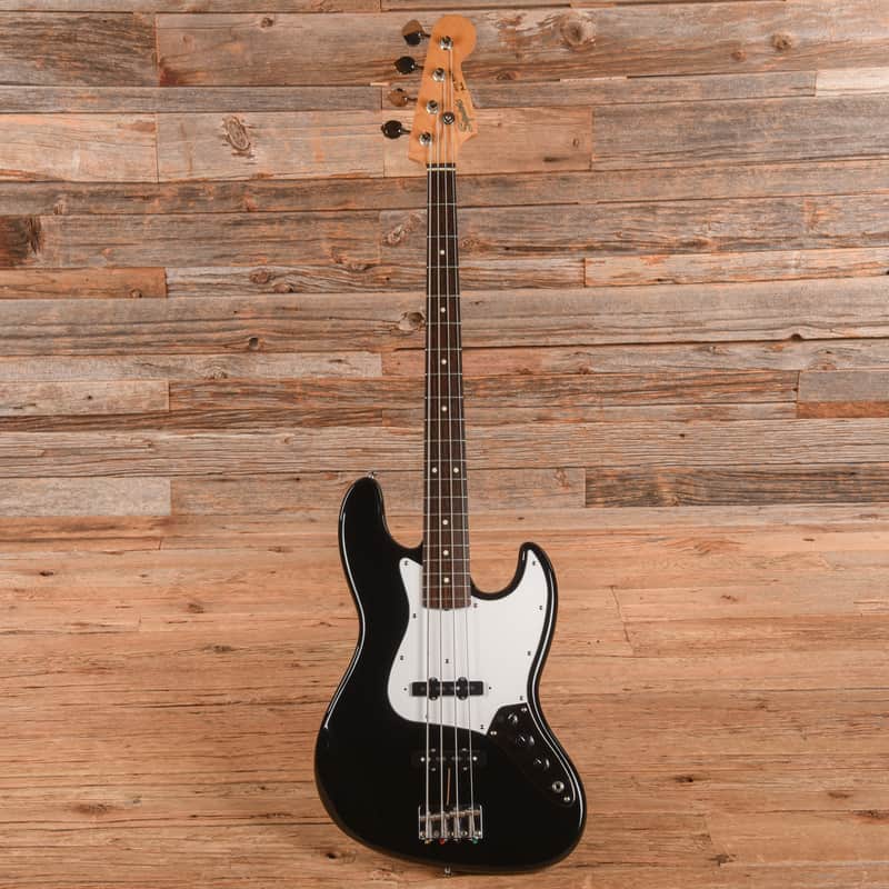 Squier Standard Jazz Bass Black 1984 | Reverb