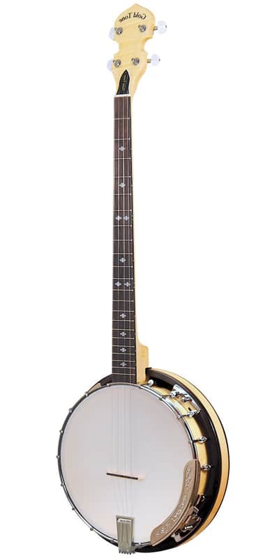 Gold Tone CC-Plectrum Cripple Creek Plectrum Banjo Natural Left-Handed w/ Bag image 1