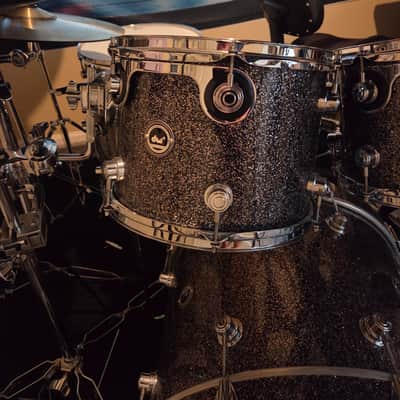 DW DWe Galaxy Black/MASSIVE EXPANDED KIT/ 7 CYMBALS + 2 HI HATS / 7 SHELLS PACK image 6