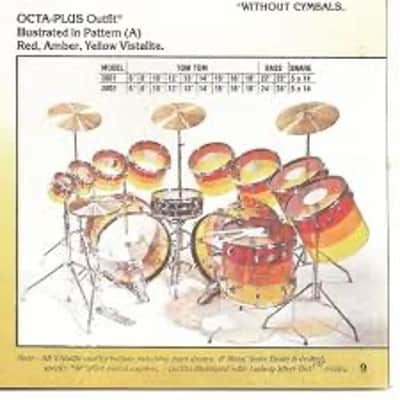 Ludwig Vistalite Octa-Plus With Matching Snare, 12-Piece Concert Tom Set With Hardware, 1970s image 3