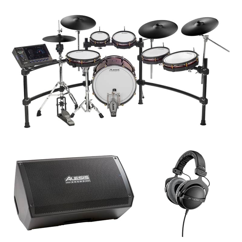 Alesis Strata Prime 10-Piece Electronic Drum Kit + Drum Monitor + Headphones image 1
