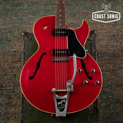 1992 Gibson ES-135 Semi-Hollow Body with added Bigsby, Hard Case image 5