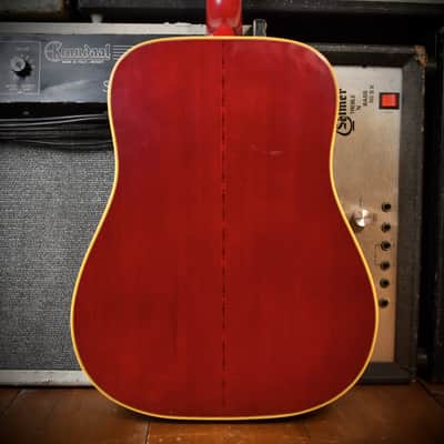 Gibson Hummingbird LEFT-HANDED Cherry Sunburst 1979 image 4
