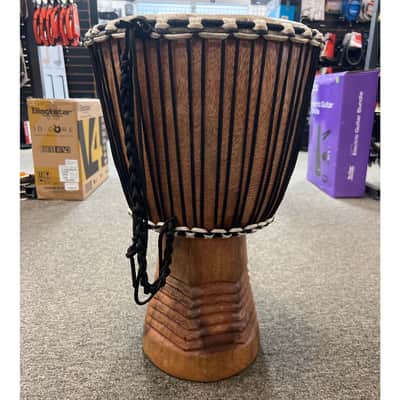 11in Rope Tuned Guinea Wood Goatskin Drum (Pre-Owned) image 2