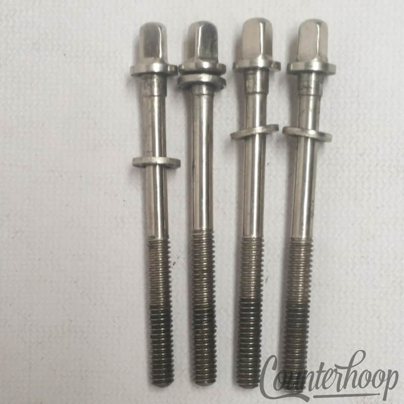 Leedy&Ludwig 4x 2 5/8" Tension T-Rods Floor Tom / Snare Drum Vintage 40s Nickel image 1