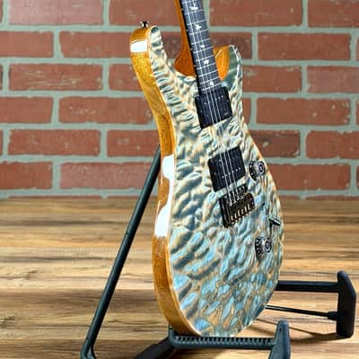 PRS Custom 24 Quilted Artist Top Electric Guitar - Faded Indigo (with Natural Back) image 10
