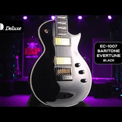 ESP LTD EC-1007B Evertune Baritone Guitar Black image 3