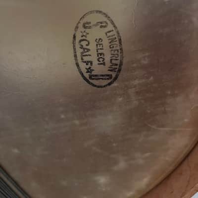 Vintage 50's Slingerland 14" Marching Snare Original Calf Heads image 5
