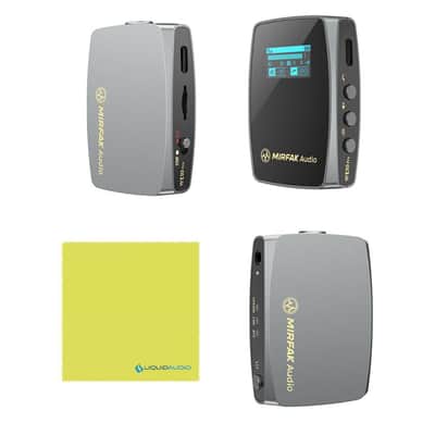 Liquid Audio Sennheiser Microphone MKE 400 Mobile Kit Bundle with Mirfak Audio WE10 Pro Dual-Channel Wireless Microphone System Polishing Cloth image 2
