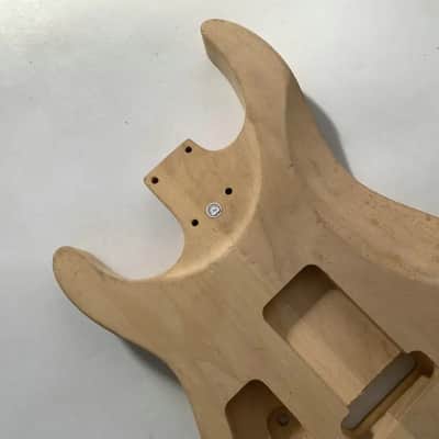 HH Unfinished Basswood Guitar Strat Style Body DIY Project image 6