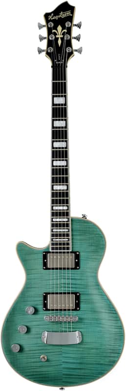 Hagstrom Ultra Max Fall Sky Satin LH w/Case image 1