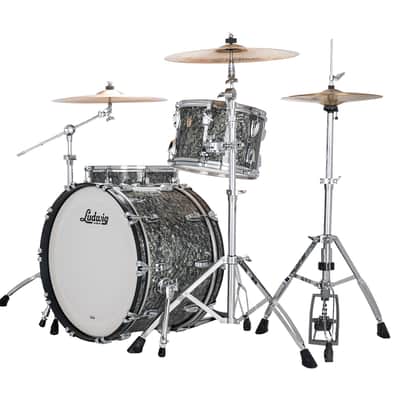 Ludwig Classic Maple Fab 3pc Shell Pack Limited Edition-Black Pearl image 2