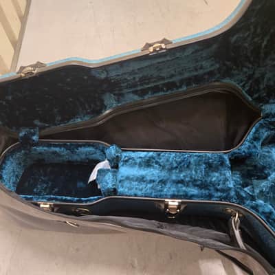 Calton Cases Acoustic or Archtop (16") V2 - Custom Turquoise Splatter w/case cover image 6