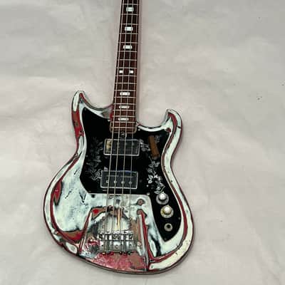 1960s Teisco Violin Bass Vintage w/ Scroll Headstock Japan, FB-2