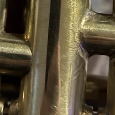 Rare Vintage 1950s Tanabe Tokyo Long Cornet – Polished Bare Brass – Plays Great! image 4