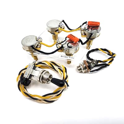 Carparelli Gibson Les Paul Wiring Harness 50's Wiring Kit Custom SD - Orange Drop .022 image 2