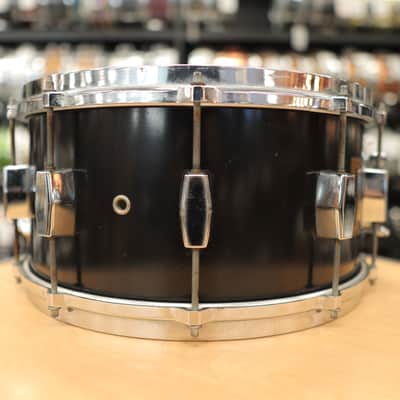 Vintage Milestone Percussion 7x14" Fiberglass Composite Snare Drum (Black) image 5