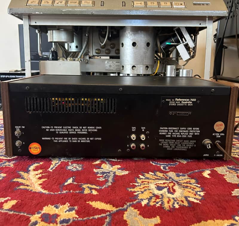 Quadraflex Reference 712D Stereo Cassette Deck Vintage - W/ Wood