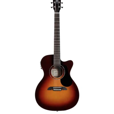 Alvarez RF26CESB OM/Folk Acoustic-Electric Guitar, Sunburst image 1