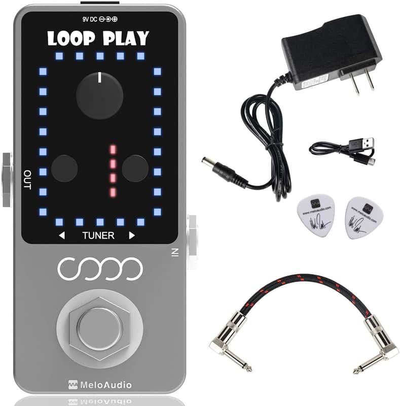 Guitar Looper Pedal Loop Effects 10 MinLooping Time Loop Station 9 Loops 40 minutes Record Time image 1