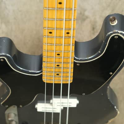 Alnus Bass luthier Made '51 P Bass - Aged Charcoal Frost Metallic image 19