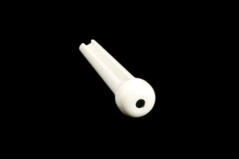 Allparts Bridge Pins with Dot-White / Pack of 6 image 1