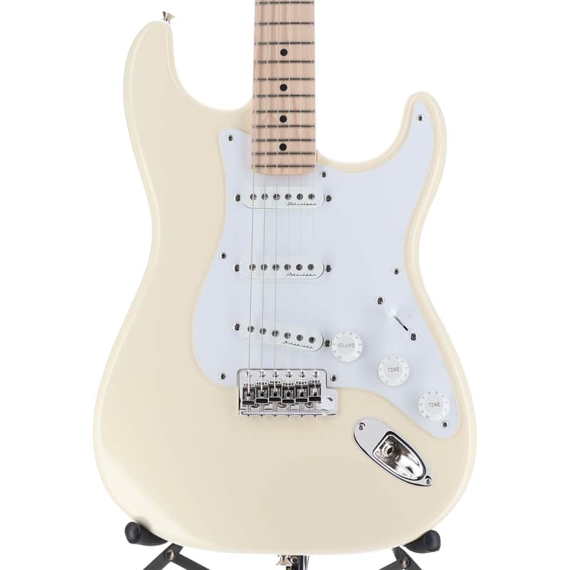 Fender Certified Pre-Owned Eric Clapton Stratocaster, Maple Fingerboard, Olympic White (F5) (96685) image 1