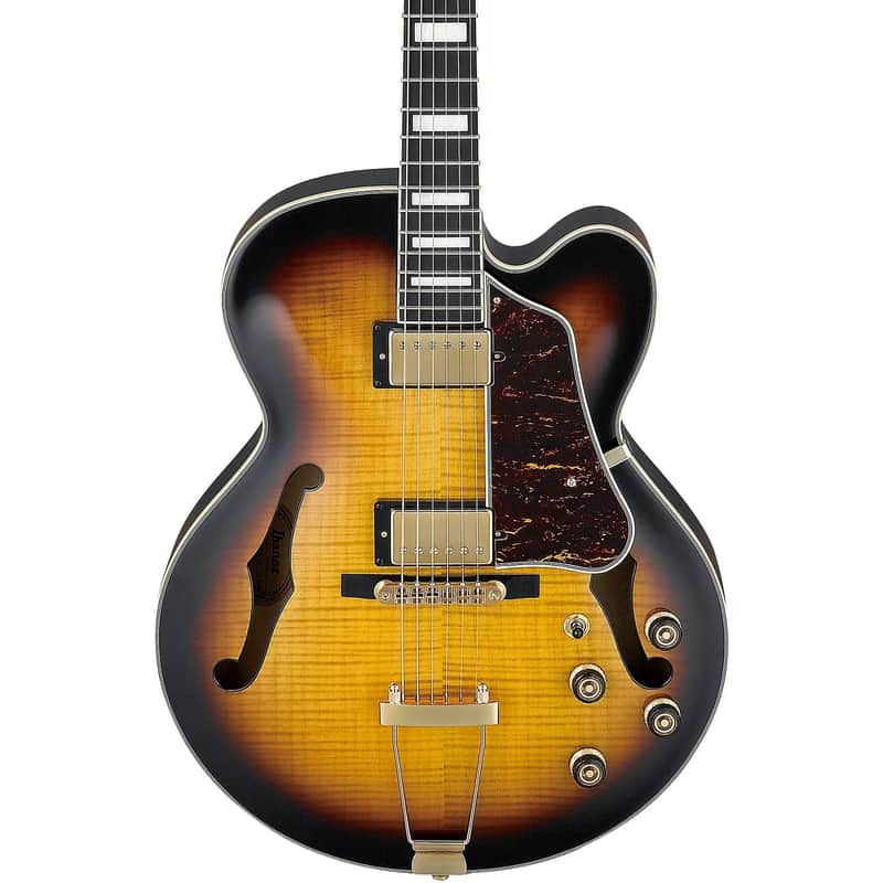 Ibanez Artcore Expressionist AF95FM-AYS 6-String Hollow Body Electric Guitar with Macassar Ebony Fretboard, Right-Handed, Antique Yellow Sunburst image 1