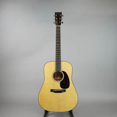 Martin D-18 Satin Standard Series Acoustic Guitar W/Case - Satin Natural with Aging Toner image 2
