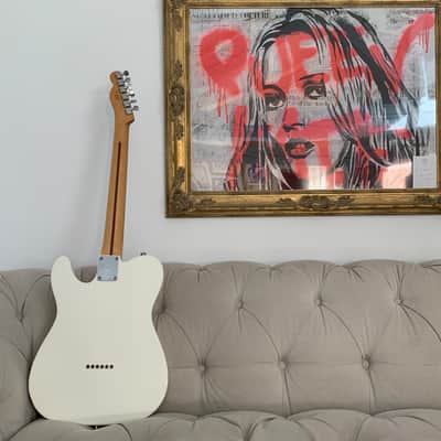 Fender Telecaster Player Jimmy Page Style - 2018 - White image 2
